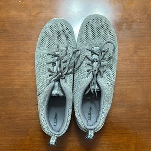 L.L. BEAN | Men’s 12 Wide Gray Wool Sneaker Shoes Woven